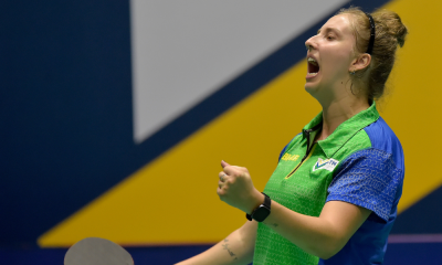 Danielle Rauen vibra com vitória no Aberto Paralímpico do Brasil de tênis de mesa
