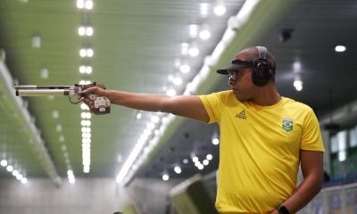 Brasileiro Philipe Chateaubrian, representante do país na Copa do Mundo de Rifle e Pistola, em Granada (Marina Ziehe/COB)