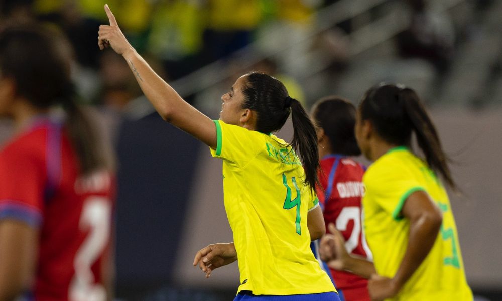Confronto entre Brasil e Panamá, válido pela Copa Ouro Feminina (Leandro Lopes/CBF)