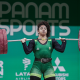 Laura Amaro competindo no levantamento de peso dos Jogos Pan-Americanos de Santiago-2023