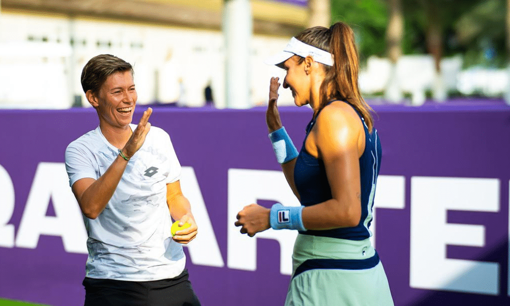 Luisa Stefani e Demi Schuurs no WTA 1000 de Doha