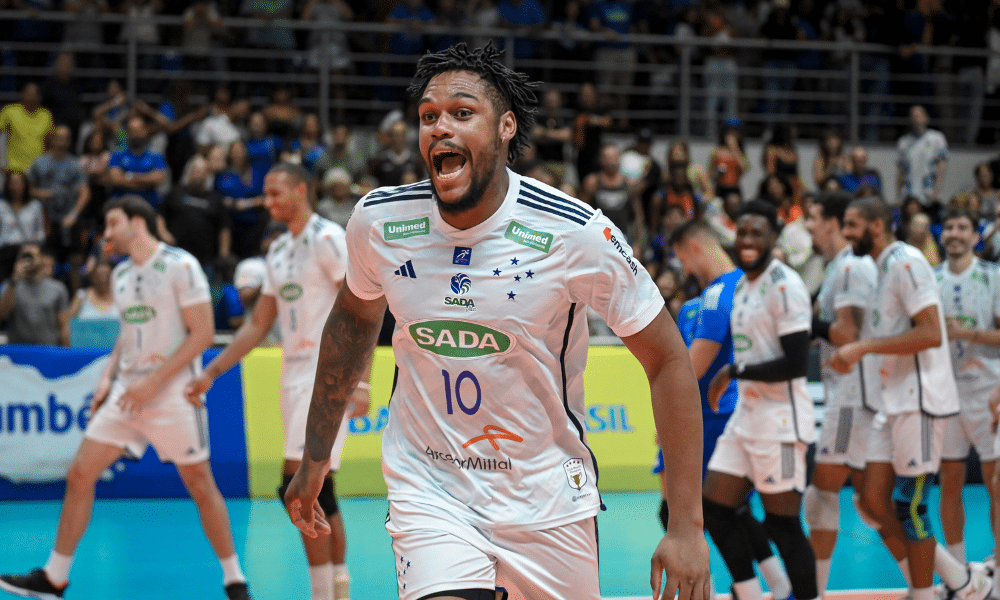 Cledenílson após vitória do Sada Cruzeiro contra o Minas na Superliga Masculina de vôlei