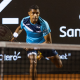 Thiago Monteiro no Rio Open em partida contra Felipe Meligeni Alves