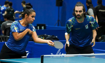 Dupla do Brasil compete em prova do Aberto de São Paulo de tênis de mesa paralímpico