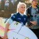 Tatiana Weston-Webb em ação na etapa de Bells Beach da WSL (Aaron Hughes/World Surf League)