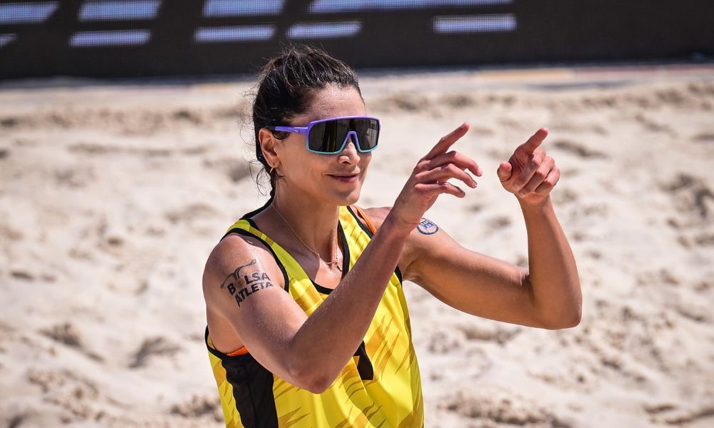 Carol Solberg, atleta de vôlei de praia que está muito próxima de garantir sua primeira participação nas Olimpíadas (Foto: Beach Volleyball World)