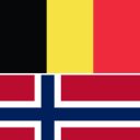 Bandeira Bélgica e Noruega
