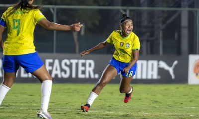 Partida entre Brasil e Colômbia, válida pelo quadrangular final do Sul-Americano Sub-17 (Fabio Souza/CBF)