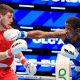 Wanderson de Oliveira, o Shuga, golpeia adversário no Pré-Olímpico de boxe