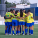 jogadoras do Brasil reunidas antes de partida do Sul-Americano Feminino sub-17 de futebol