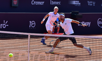 Rafael Matos e Nicolás Barrientos em ação no ATP 250 de Marrakech
