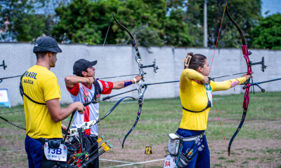 Marcus D'Almeida e Ana Luiza Caetano no Campeonato Pan-Americano de tiro com arco