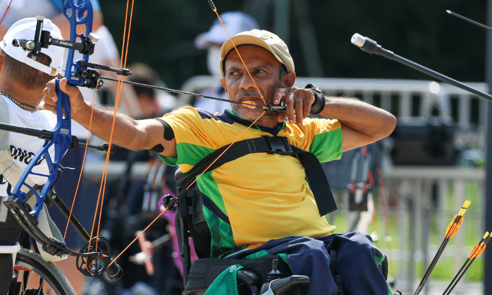 Helcio Perilo no Parapan-Americano de tiro com arco Mundial de Tiro com Arco paralímpico brasil