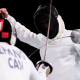Alexandre Camargo durante jogo contra canadense no Pré-Olímpico das Américas de esgrima; FIE respondeu CBE e informou que não houve erro