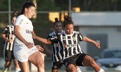 Confronto entre Corinthians e Atlético-MG, válido pelo Brasileiro Feminino (Reprodução/Twitter/@GaloFFeminino)