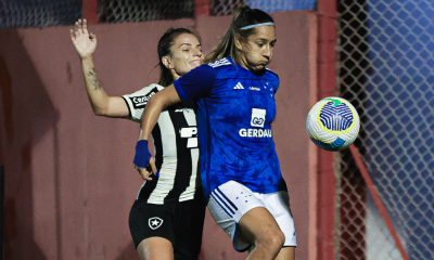Confronto entre Cruzeiro e Botafogo, válido pelo Brasileiro Feminino (Reprodução/Twitter/@CruzeiroFem)