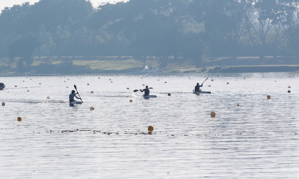 Disputas da Copa Brasil de Curitiba de canoagem velocidade (Divulgação/Canoagem Brasileira)