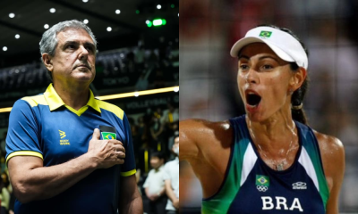 Zé Roberto Guimarães e Ana Paula Henkel, brasileiros eleitos para a classe de 2024 do Hall da Fama do vôlei (Volleyball World e Reprodução/BBC Brasil)