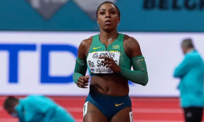 Brasileira Rosângela Santos, atleta dos 100m rasos (Wagner Carmo/CBAt)