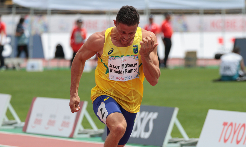 Aser Ramos no Mundial de atletismo paralímpico no Japão