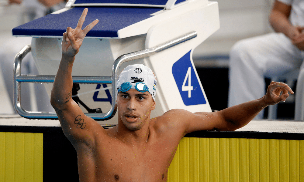 Guilherme Costa na Seletiva Olímpica de Natação - Cachorrão