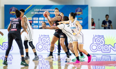Érika de Souza, do Sesi Araraquara, em jogo da Liga Sul-Americana de basquete feminino