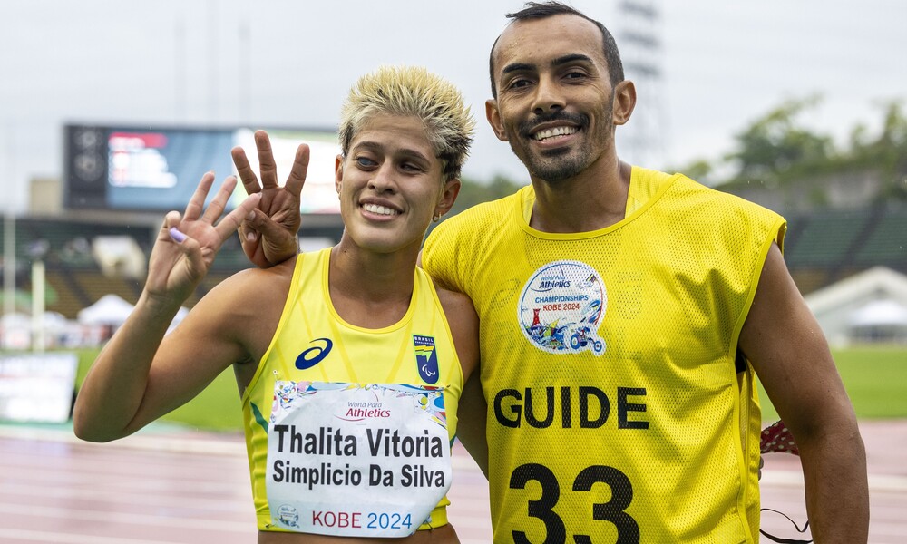 Thalita Simplício, André Rocha, Felipe Gomes, Mundial de Atletismo Paralímpico, Kobe