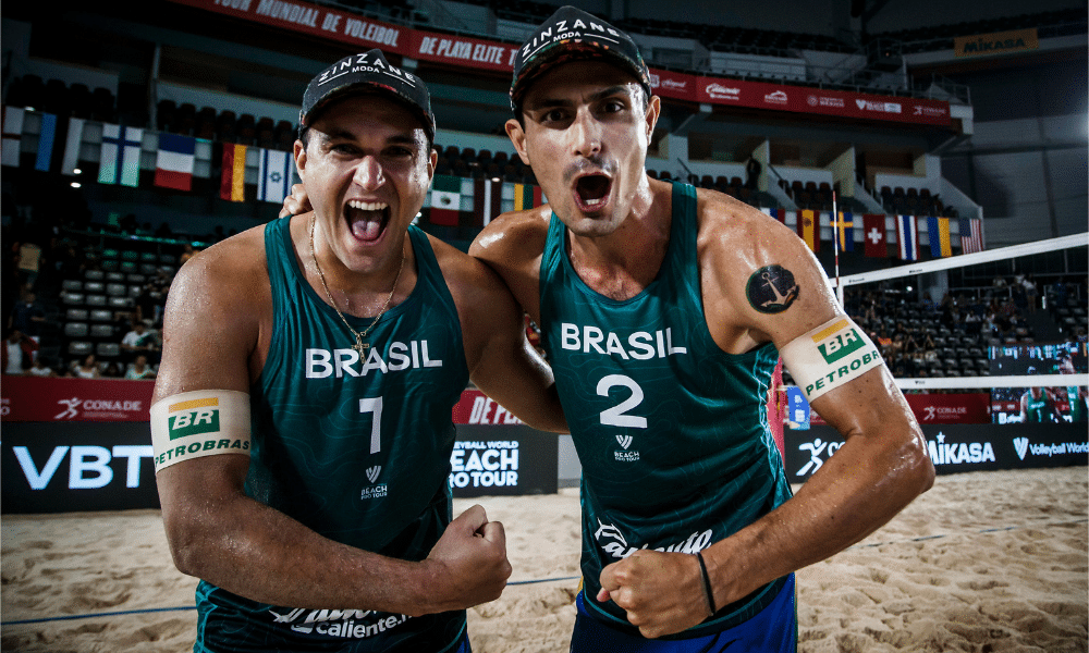 André e George Foto: Divulgação/FIVB