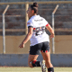 Dudinha comemorando gol em São Paulo x Ferroviária pelo Paulistão Feminino