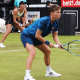 Luisa Stefani e Demi Schuurs em ação no WTA 500 de Berlim