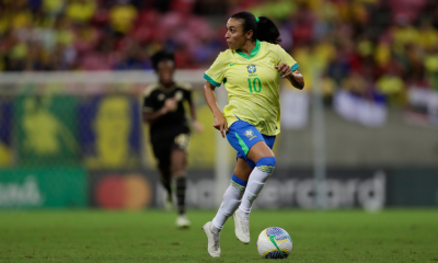 Marta em amistoso da Seleção Feminina contra a Jamaica