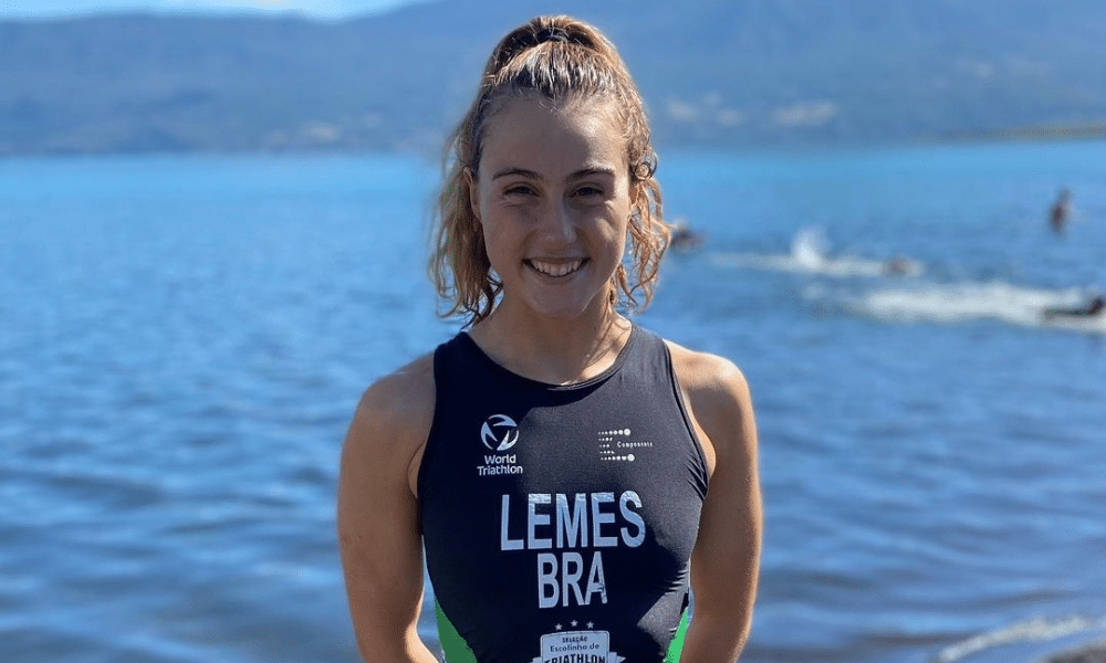 Gabrielle Lemes, triatleta brasileira que participou da etapa de Magog da Copa América (Reprodução/Instagram/@gabrielle_lemes)