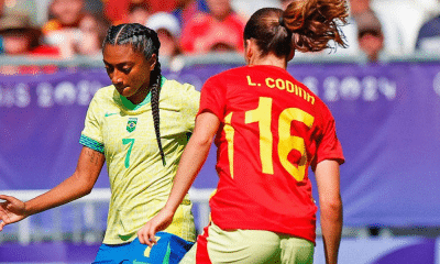 Duelo entre Brasil e Espanha, válido pela terceira rodada do futebol feminino nos Jogos Olímpicos de Paris-2024 (Reprodução/Twitter/@SelecaoFeminina)