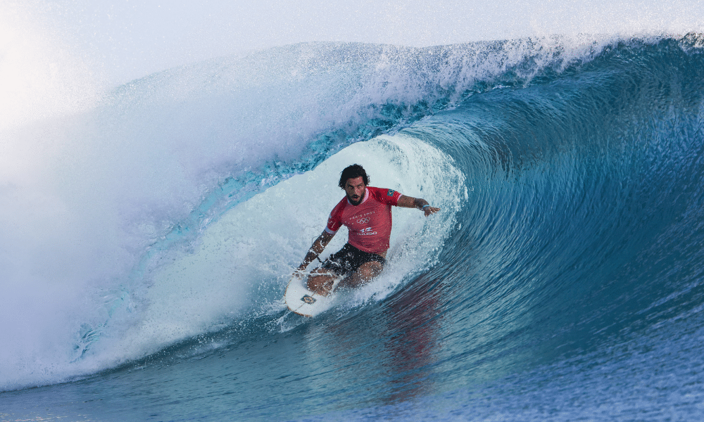 Filipe Toledo no surfe dos Jogos Olímpicos de Paris-2024