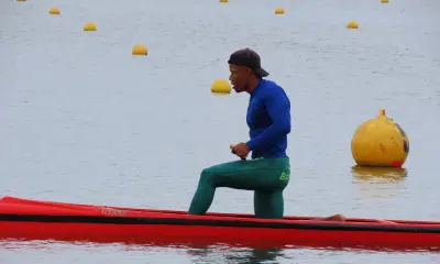 Gabriel Nascimento em ação no C1 500m do Mundial Sub-23 de canoagem velocidade, junto com Mateus Nunes mundial de canoagem velocidade isaquias queiroz