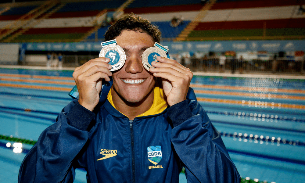Stephan Steverink na natação do Sul-Americano de Esportes Aquáticos