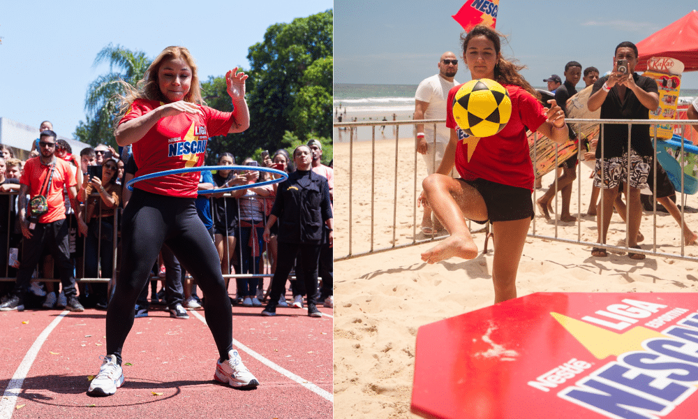 Flávia Saraiva e Sophia Medina na Liga Nescau