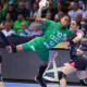 Bruna de Paula em jogo do Gyori na Champions League de handebol feminino