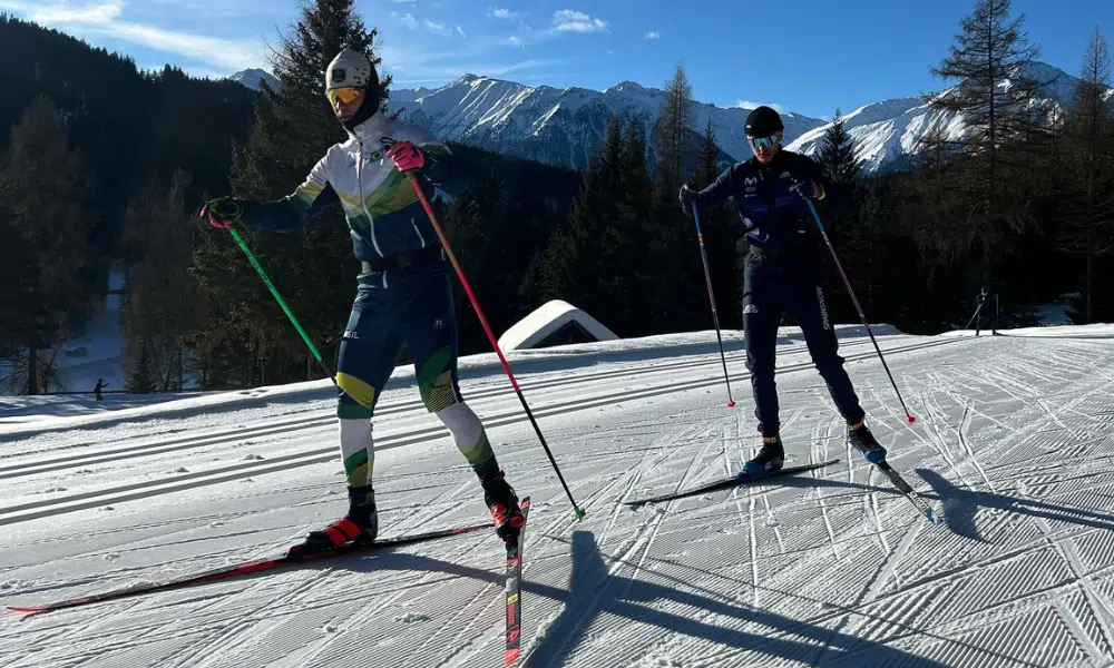 Manex Silva, do Brasil, No Mundial de esqui cross-country