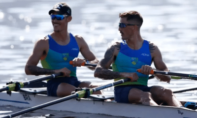 Evaldo e Piedro pelo Sul-Americano de Remo