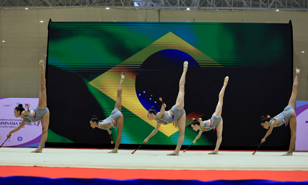 Conjunto juvenil - maças - Pan-Americano juvenil de ginástica rítmica