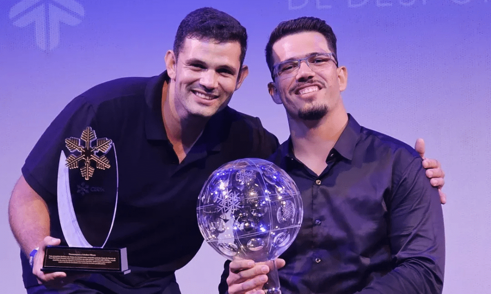 Cristian RIbera e Fábio Ribera na Cerimônia de encerramento da temporada da CBDN