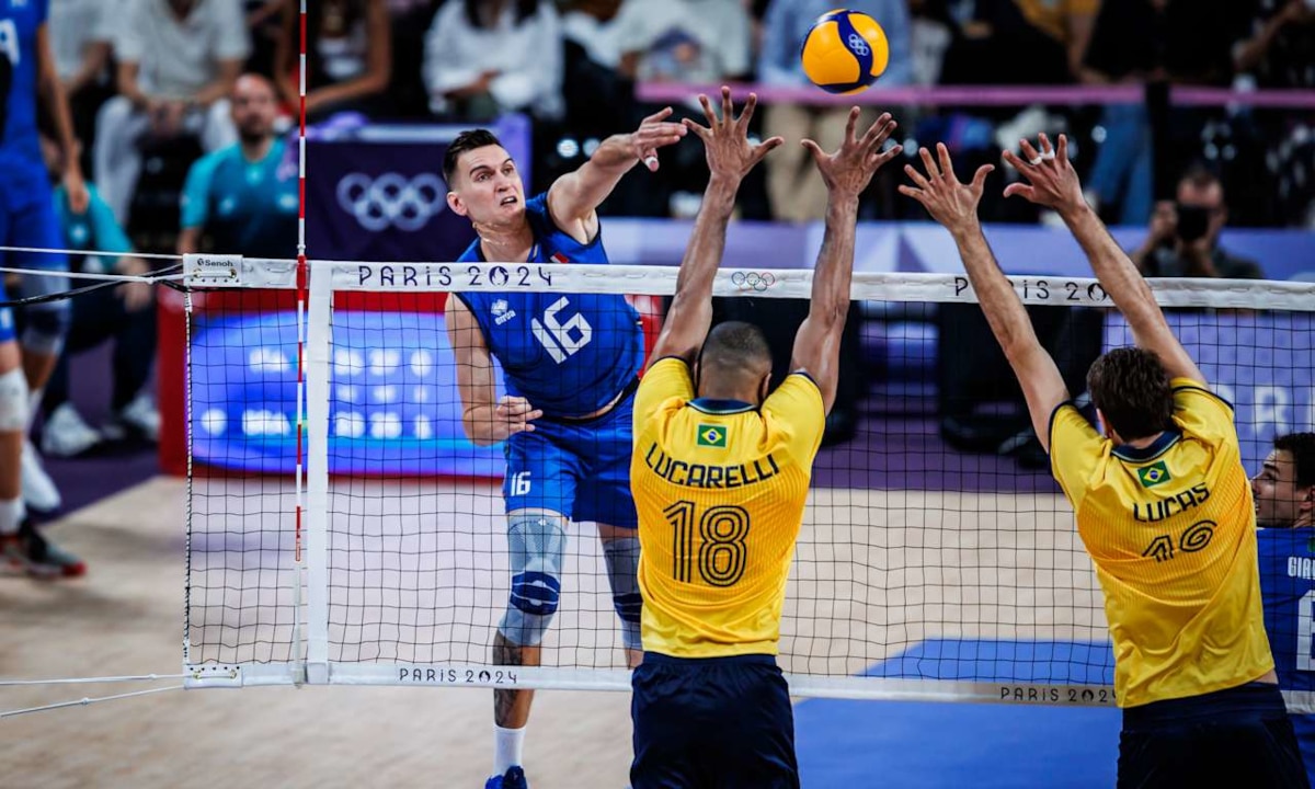 Brasil x Itália - Paris-2024 - Seleção Brasileira Vôlei Masculino na Liga das Nações VNL