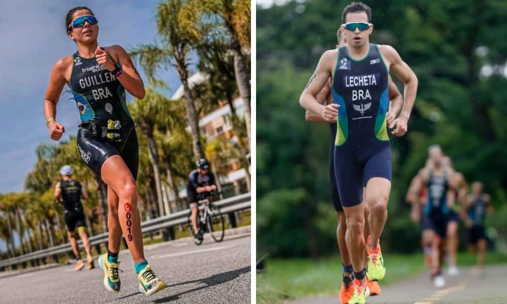Luma Guillen e Gabriel Lecheta ficam em sétimo lugar na etapa de Salinas da Copa América de triatlo