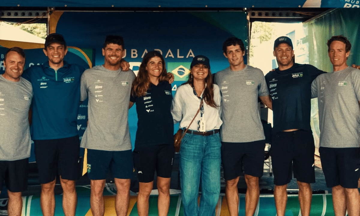 tripulação da mubadala brazil, liderada por Martine Grael