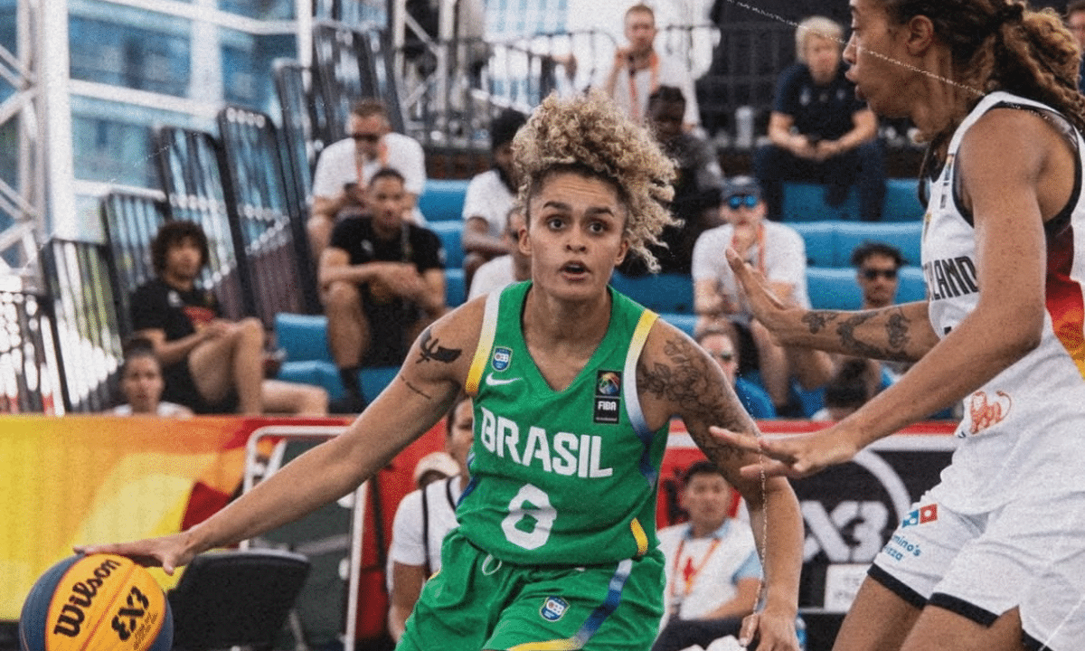 Brasil em ação pela copa do mundo de basquete 3x3