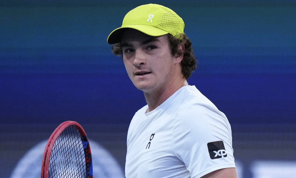 João Fonseca durante o ATP 250 de Eastbourne wimbledon Jenson Brooksby ranking da ATP