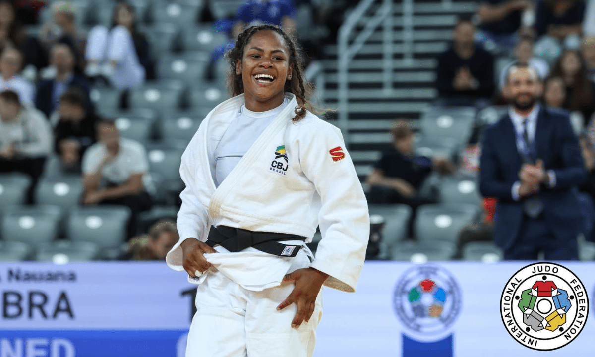 Mundial de Judô: Nauana Silva em luta contra a atual campeã da Holanda, Grand Prix de Qingdao