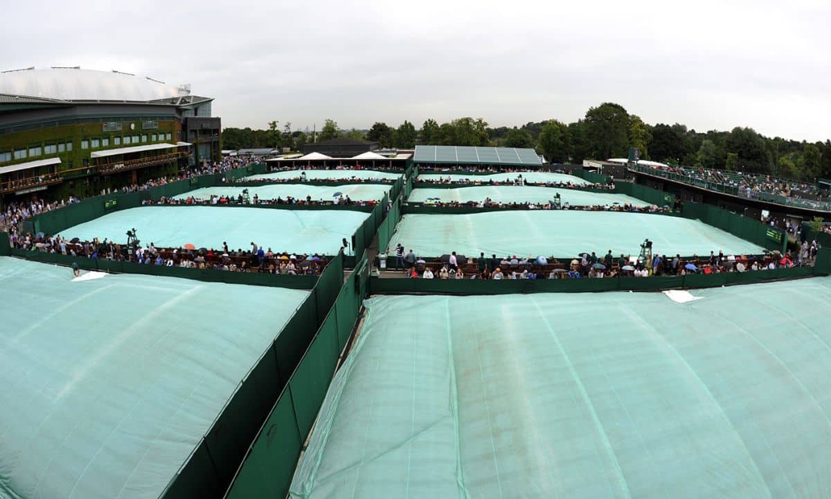 Chuvas atrasam o início dos jogos desta quarta-feira em Wimbledon