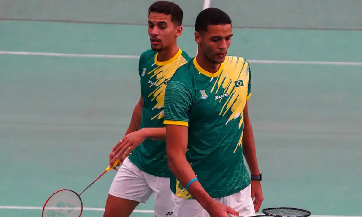 Brasileiros Fabricio Farias e Davi Silva - Aberto do Canadá de Badminton mundial de badminton